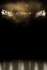 Illuminated Mat Floor Court with Smoke