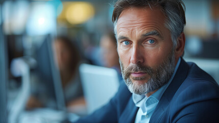 Fototapeta premium professionals using advanced office technology.