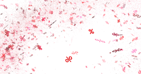 percent shopping digital in 3d. background transparent PNG