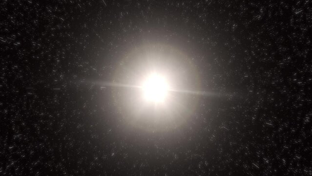 Supernova explosion. A reborn star.