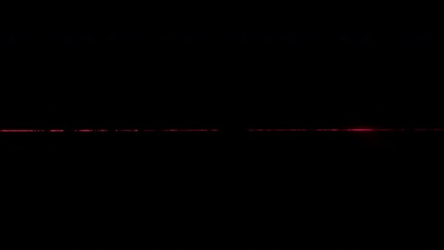 Laser  Beam On Black Background