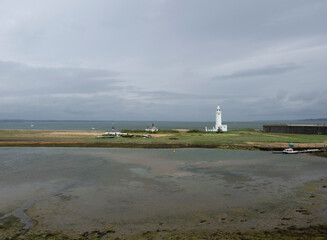 The Hurst Point Lighthouse.