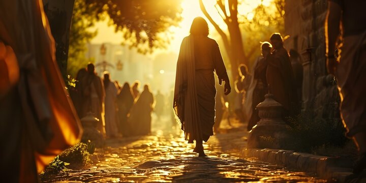 The awaited arrival of Jesus Christ as foretold in the Bible. Concept Prophecy, Second Coming, Messiah, Bible, Awaited Arrival