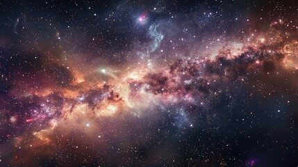 Naklejka premium Background of the Milky Way