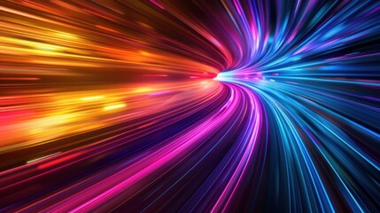Fototapeta premium illustration of light speed using color vibrant
