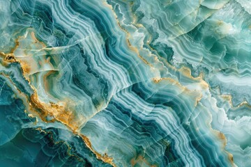 Obraz premium A close up view of a blue and gold marble, ideal for use in educational or decorative contexts