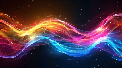 Fototapeta premium illustration of light speed using color vibrant