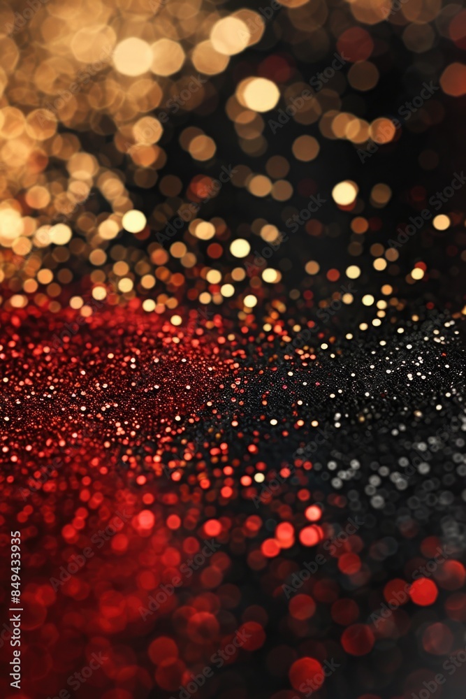 Poster blurry image with red and black colors, can be used for various design purposes