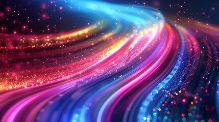Obraz premium illustration of light speed using color vibrant