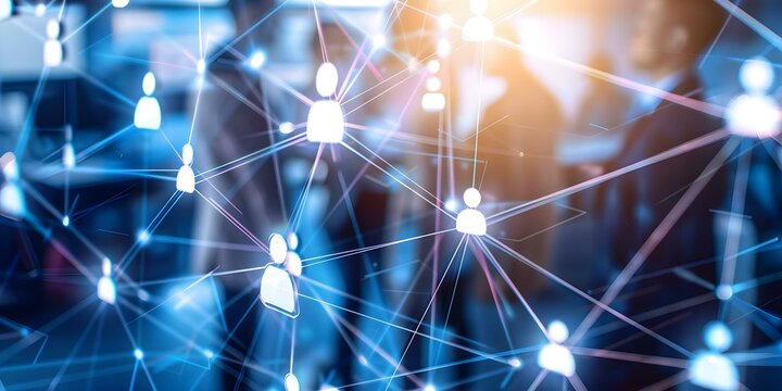 Utilizing networks for collaborative business strategies to foster team collaboration and growth. Concept Collaborative Networks, Business Strategies, Team Collaboration, Growth, Utilizing Networks