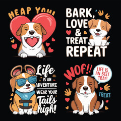 Obraz premium T-Shirt Design Featuring Dogs