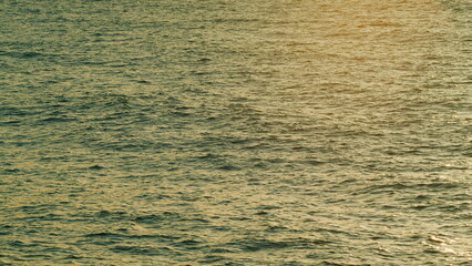 Sunrays Flickering In Water Stream. Beautiful Seascape. Never Endless Water Surface View. Real time.