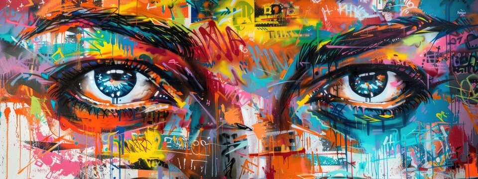 Peace street art graffiti colorful 