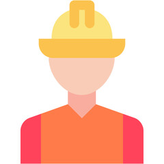 labour vector design flat icon 