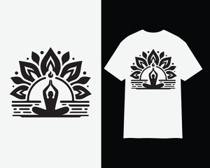 INTERNATIONAL YOGA DAY vector t shirt design 