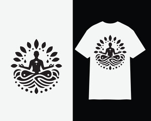 INTERNATIONAL YOGA DAY vector t shirt design 