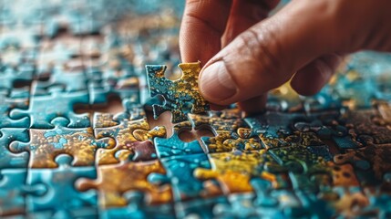 A close-up of a person's hand holding a complex mechanical puzzle, with pieces interlocking in a seemingly impossible way, representing the challenge of solving a brain-te