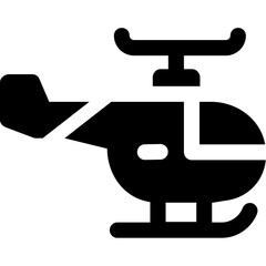 helicopter vector design silhouette icon 