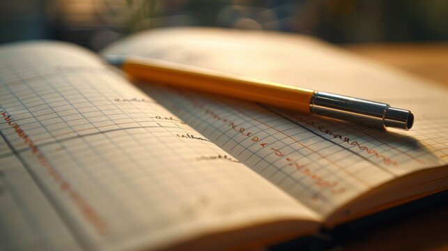 A close-up of an open notebook with neatly written to-do lists and schedules, representing the organization and order of daily tasks.