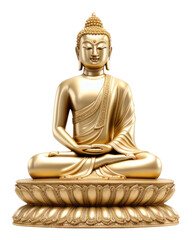 PNG Bhudda statue white background representation spirituality
