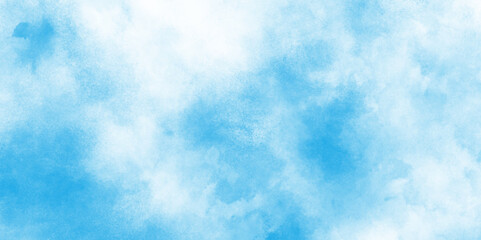 Abstract grunge tint light blue watercolor background. Hand painted abstract soft sky blue watercolor sky and clouds, Light blue background with watercolor.	