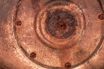 The texture of rusty old metal