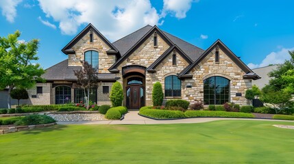 Dallas texas  april 2023 a home with a lawn : Generative AI