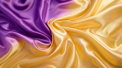 Fototapeta premium Yellow and Purple silk background 