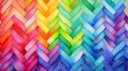 Rainbow Watercolor Painting, Herringbone Pattern, background texture, graphic resource