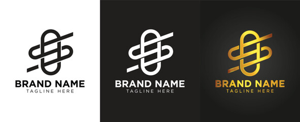 OS Letter Logo Modern Classic Lettering Logo