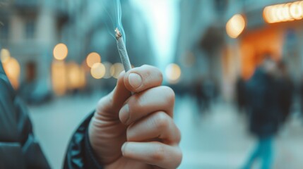 People smoke cannabis with smoke for entertainment usage