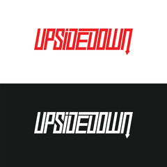 Upside Down Vector Template, Upside Down Man Upside Down Colorful Icon