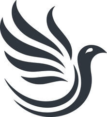 Fototapeta premium Flying bird logo.eps