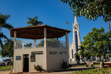 Praça da Igreja Matriz, cidade de Patrocinio Minas Gerais, Centro, triangulo Mineiro. 23 de maio...