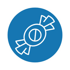 Placebo line black icon. Vector isolated button.