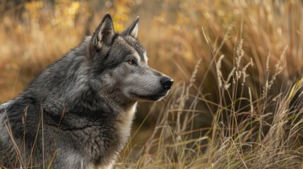 Naklejka premium Magnificent Gray Canine