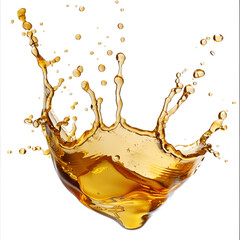 splash of orange juice isolated, A Splash of Oil on White Background On a White or Clear Surface PNG Transparent Background
Generative AI