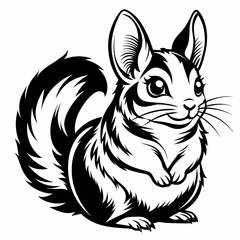 solid-black-outline-chinchilla-animal-vector 