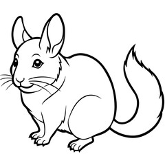 solid-black-outline-chinchilla-animal-vector 