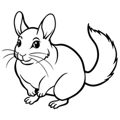 solid-black-outline-chinchilla-animal-vector 