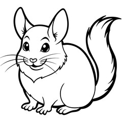 solid-black-outline-chinchilla-animal-vector 