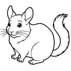 solid-black-outline-chinchilla-animal-vector 