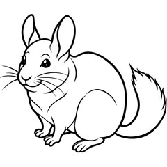 solid-black-outline-chinchilla-animal-vector 