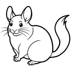 solid-black-outline-chinchilla-animal-vector 