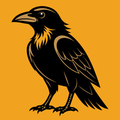 solid-black-outline-common-raven-animal-vector