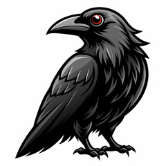 solid-black-outline-common-raven-animal-vector