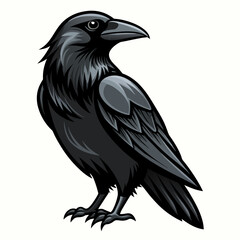 solid-black-outline-common-raven-animal-vector