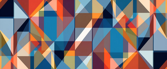 illustrazione con elementi geometrici a tema astratto contemporaneo