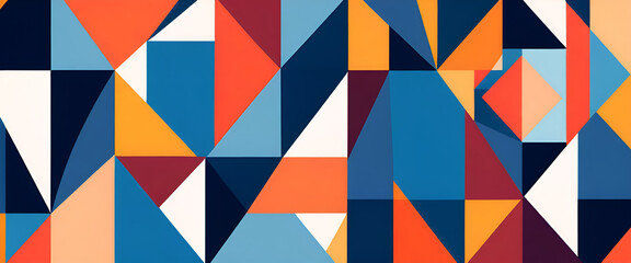 Obraz premium illustrazione con elementi geometrici a tema astratto contemporaneo