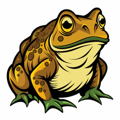 solid-black-outline-common-toad-animal-vector 